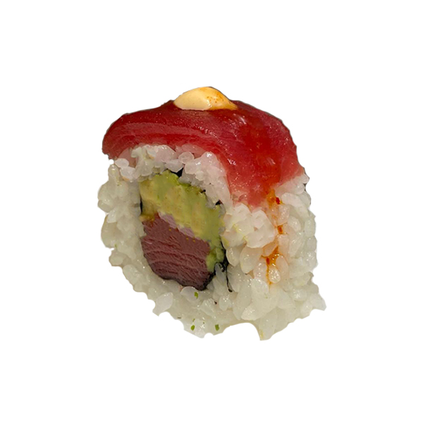 Spicy atún uramaki